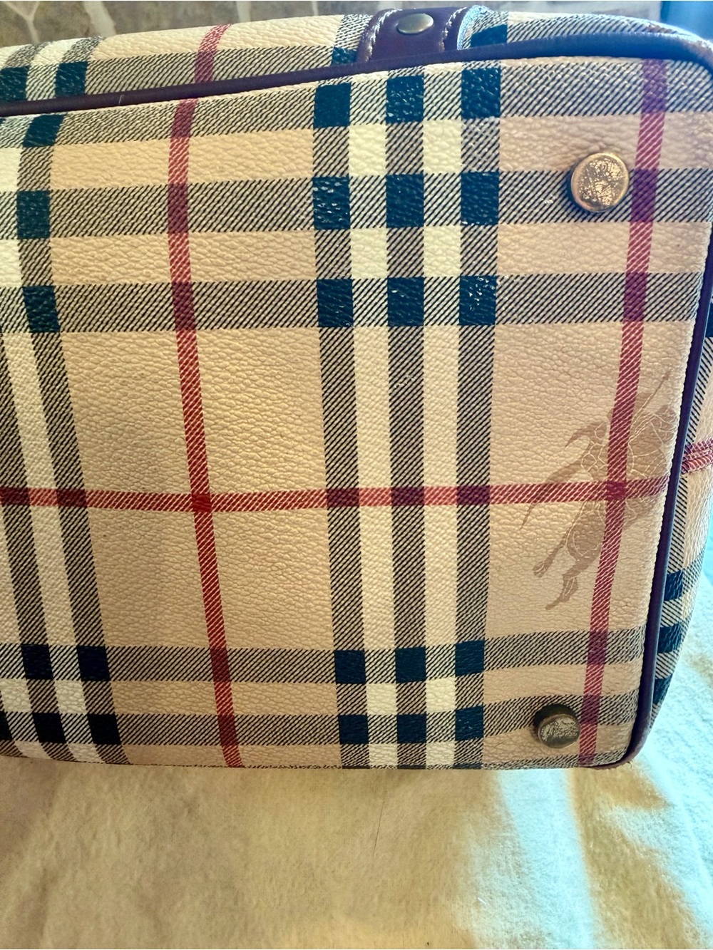 Authentic Burberry Haymarket Shoulder Bag - Picture 8 of 16